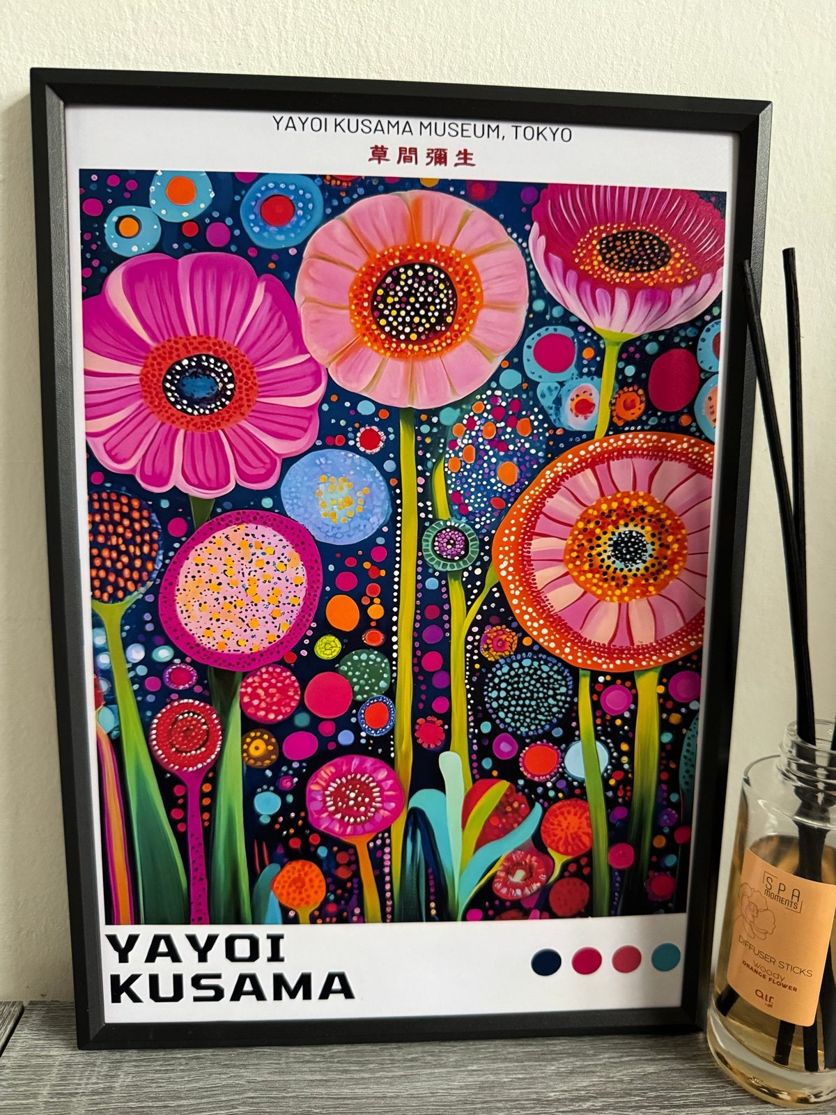 Yayoi Kusama Poster 21x30cm ingelijst, Ophalen of Verzenden
