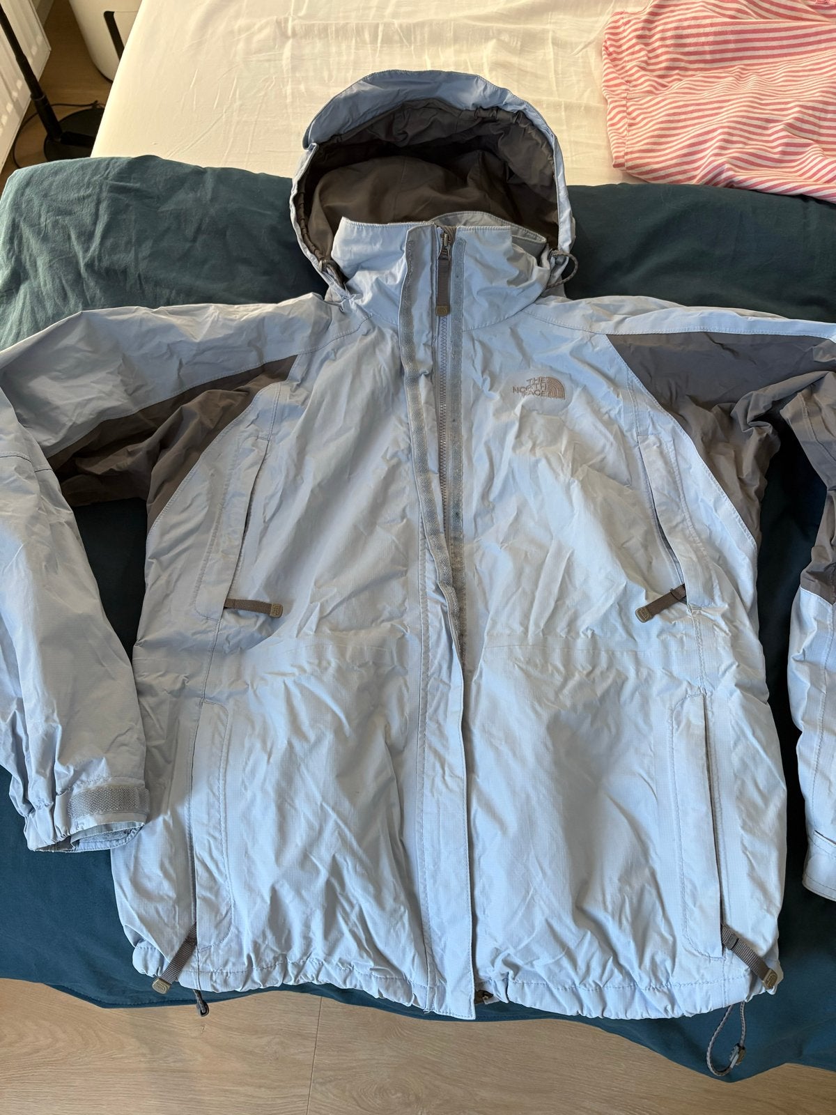 The North Face waterdichte jas - Maat XL, Ophalen of Verzenden, Gedragen, Maat 46/48 (XL) of groter, Blauw
