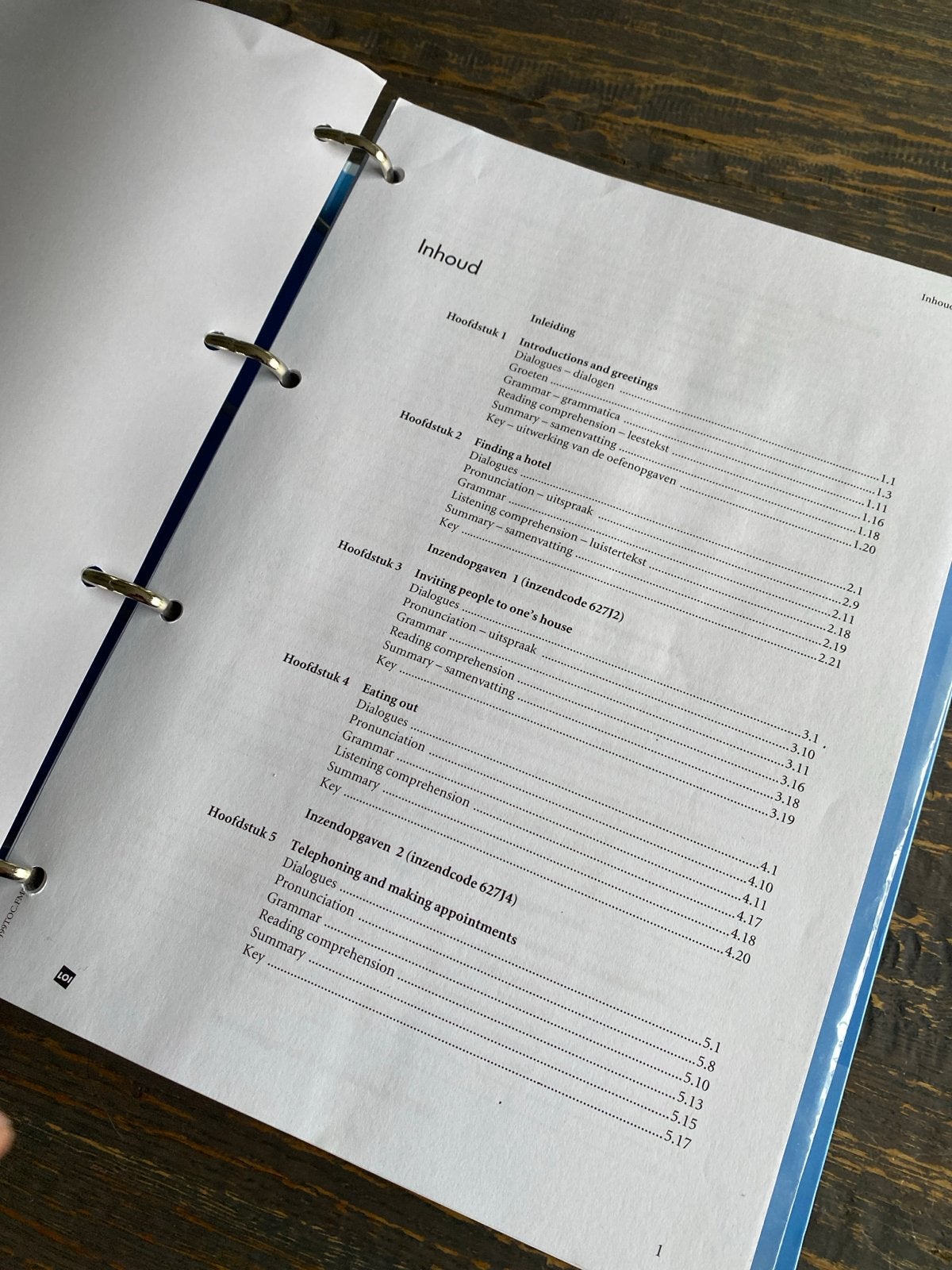 LOI Cursus Engels: Hoofdstuk 1 t/m 16, Ophalen of Verzenden, Zo goed als nieuw, Non-fictie