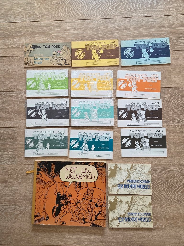 21 mooie oude Marten Toonder / Tom Poes boeken, Boeken, Meerdere stripboeken, Ophalen, Gelezen, Maarten Toonder