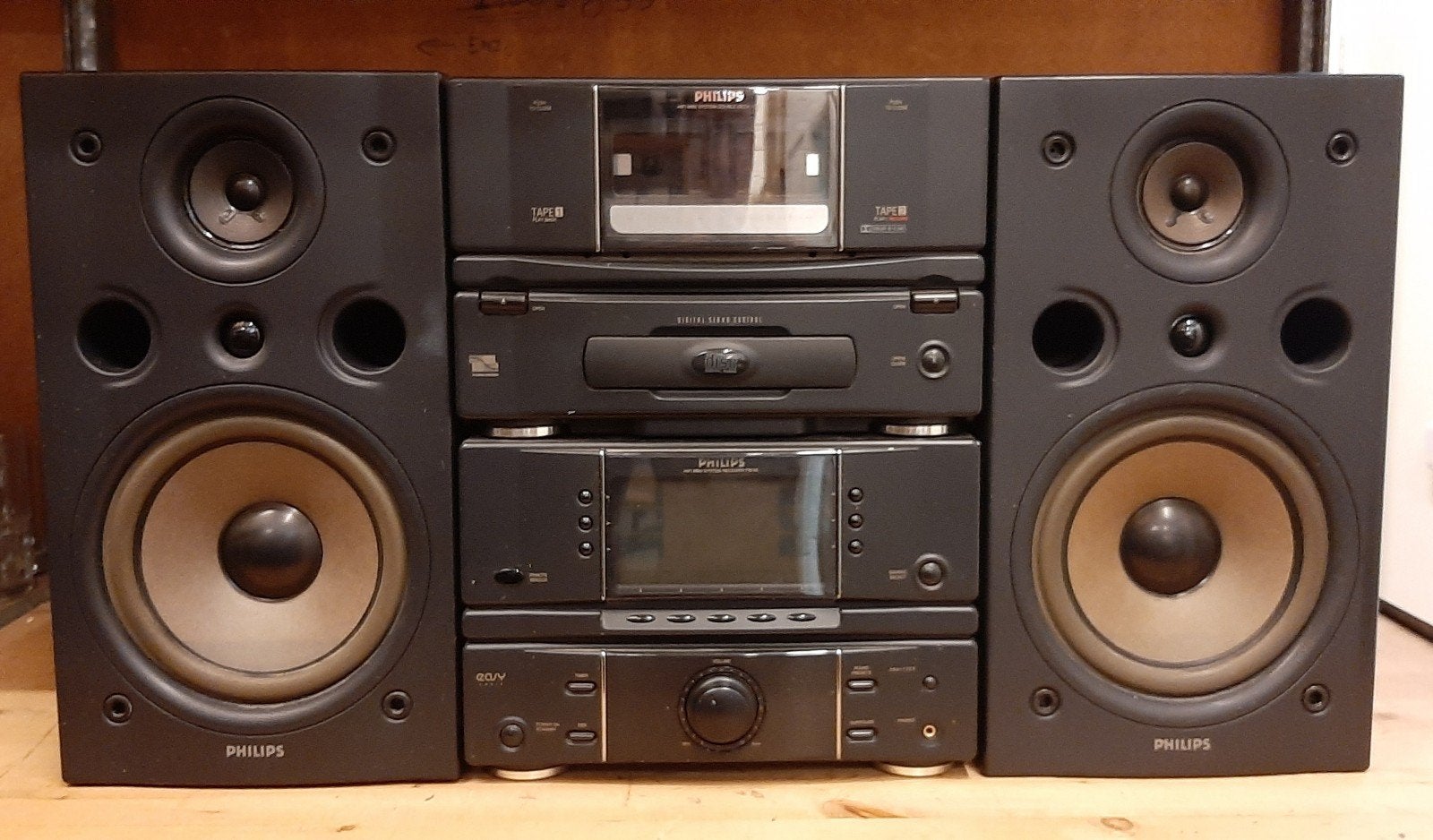 PHILIPS FW66 HIFI Mini Systeem met CD, Cassette, Radio, Ophalen, Philips, Gebruikt, Cassettedeck
