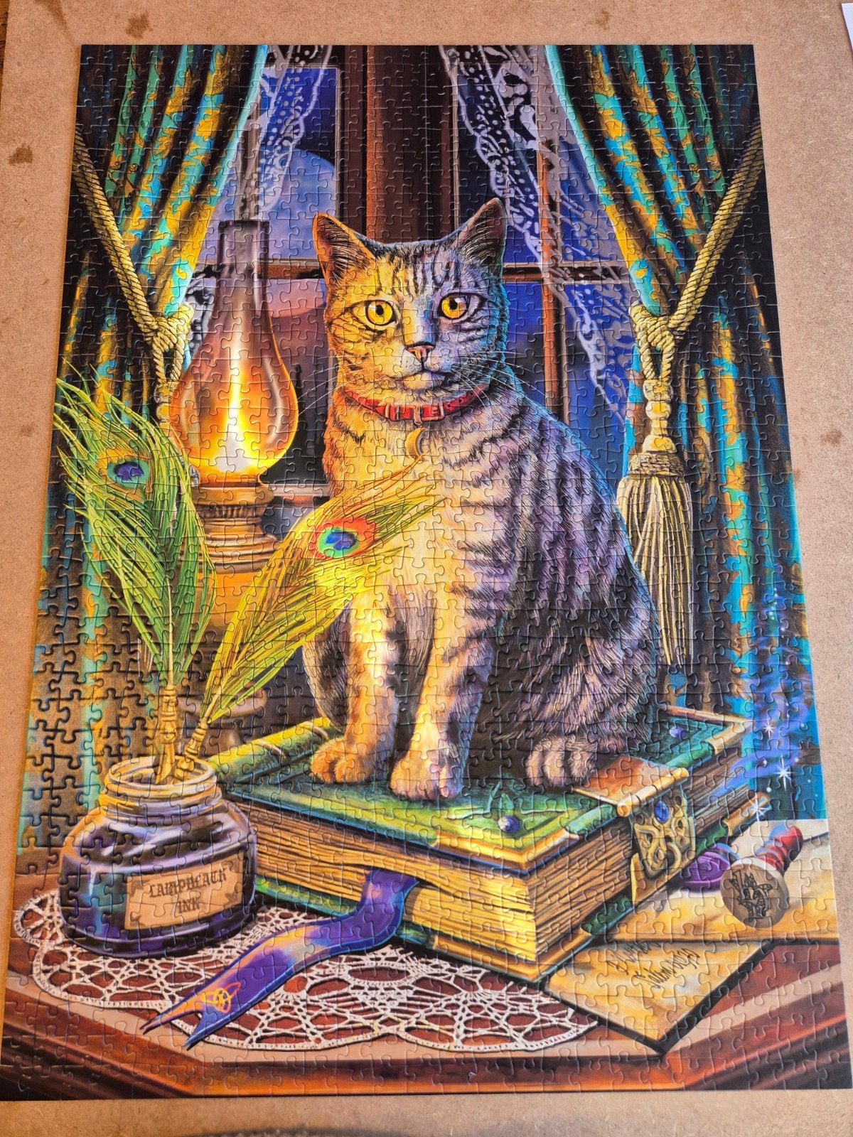 Lisa Parker Magic Collection Kat Puzzel 1000 stukjes, Ophalen, 500 t/m 1500 stukjes, Zo goed als nieuw, Legpuzzel