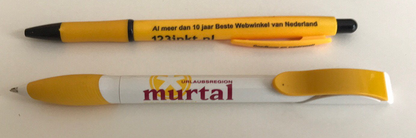Balpen,pen geel accent,verzamelaar,Oostenrijk,deels gebr., Verzamelen, Overige merken, Balpen, Ophalen of Verzenden, Zo goed als nieuw