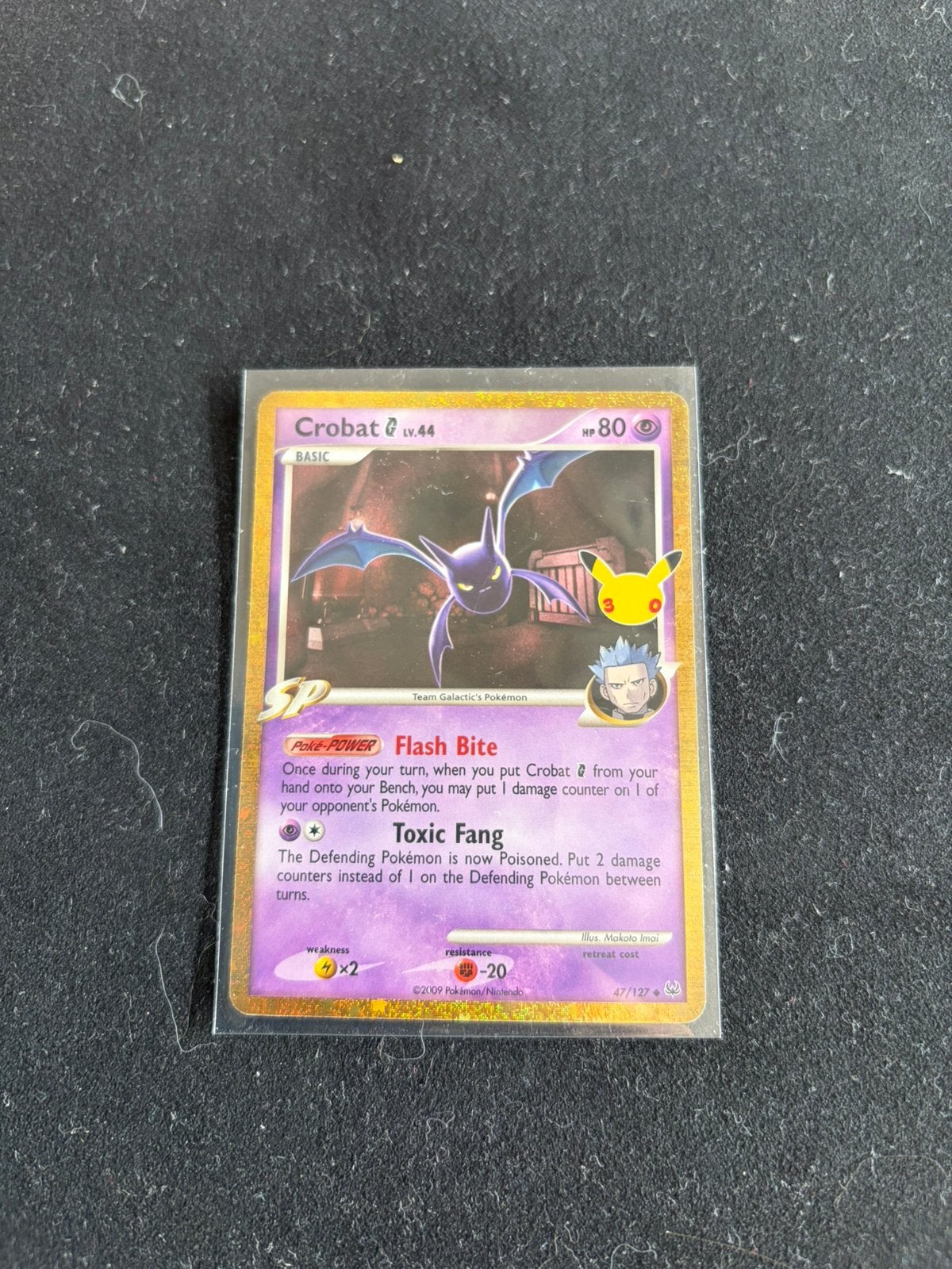 Crobat 37/127 - 30 th celebrations Pokemon kaart, Ophalen, Zo goed als nieuw