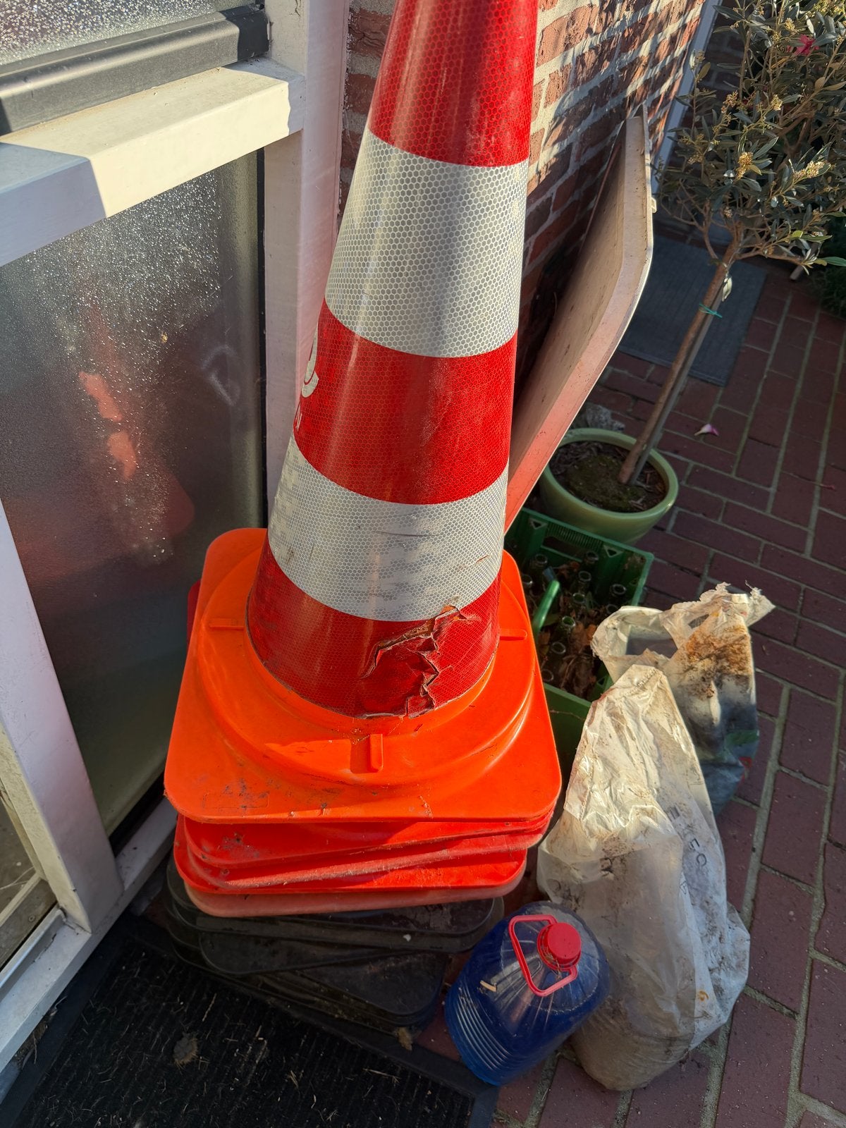 Pionnen / Verkeerskegels, Ophalen, Gebruikt