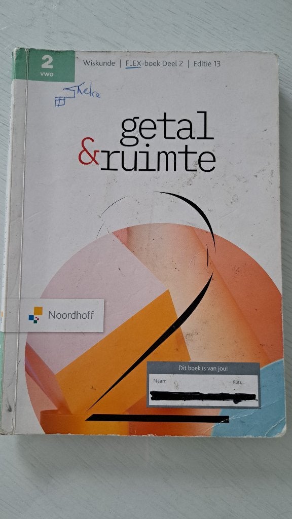 Wiskunde boek 2 VWO, Ophalen of Verzenden, Gelezen, VWO, Wiskunde A