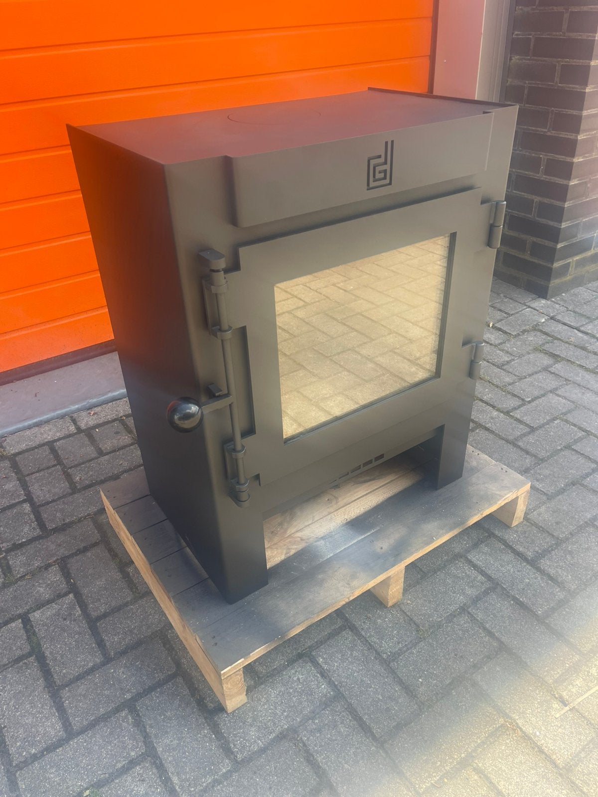 Tekoop DIK GEURTS jannik large 6,8 kw vermogen, Huis en Inrichting, Kachels, Ophalen, Houtkachel, Zo goed als nieuw, Vrijstaand