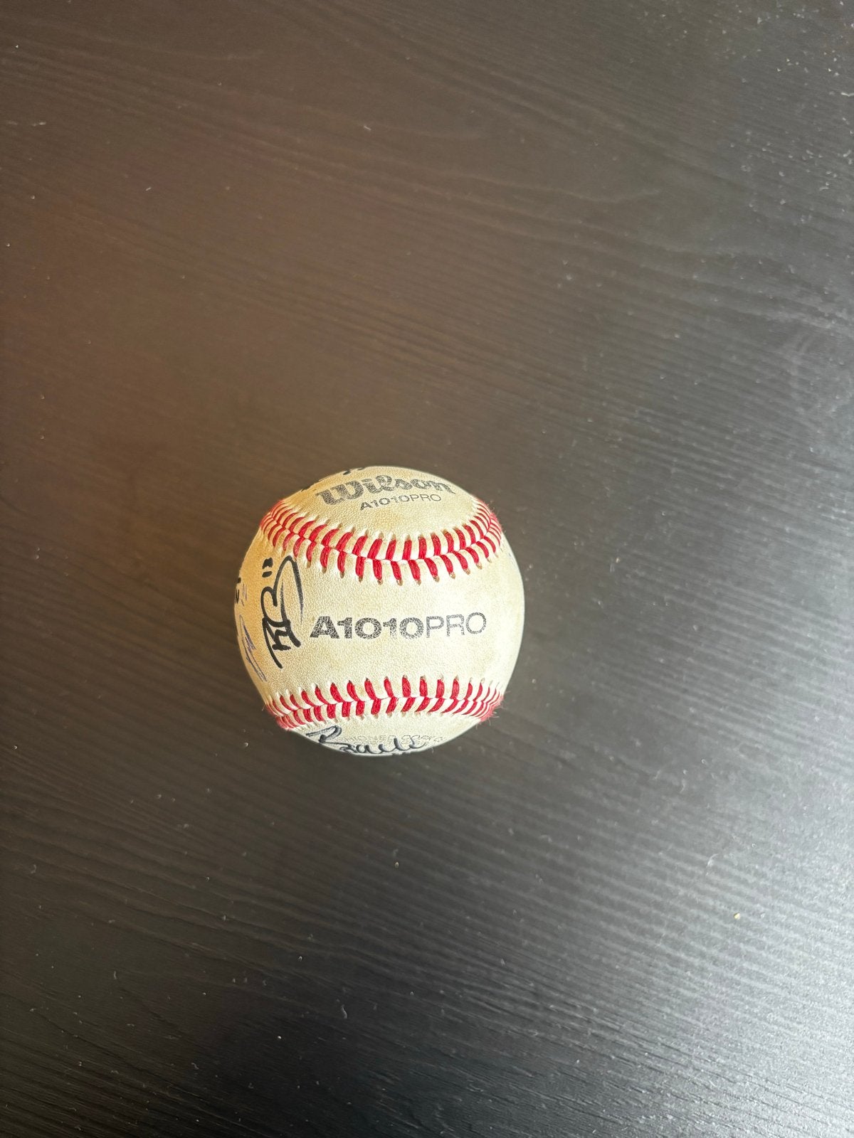 Gesigneerde Honkbal - Wilson A1010PRO, Ophalen of Verzenden, Gebruikt