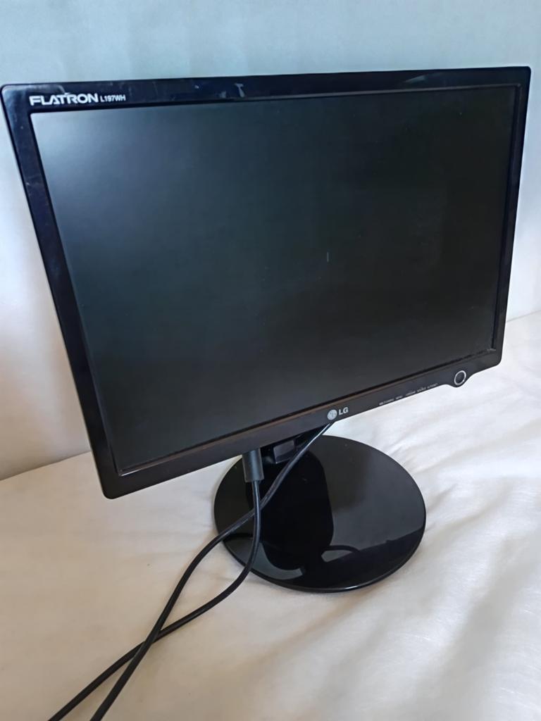 LG L197WH Computer Monitor - 19 inch, Computers en Software, Monitoren, Gebruikt, 60 Hz of minder, DVI, VGA, Kantelbaar, LED, Overige resoluties