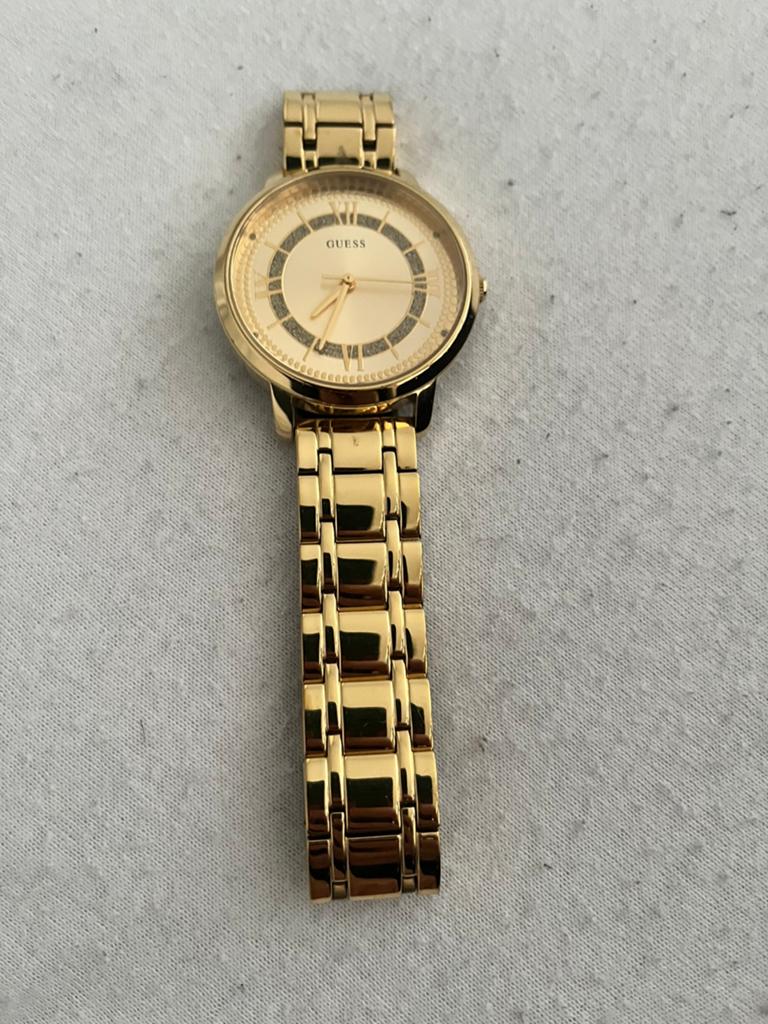 Dames horloge metk GUESS origineel, Staal, Guess, Ophalen of Verzenden, Zo goed als nieuw