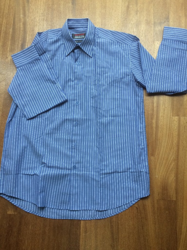 Pakket herenkleding, overhemden, M/L, lange/korte mouwen, Blauw, Nieuw, Overige halswijdtes, Cinnic
