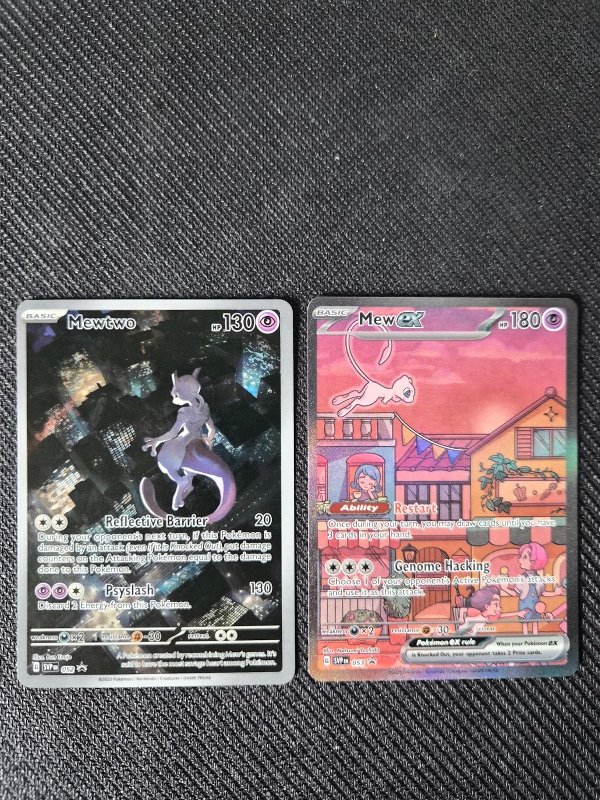 Pokémonkaarten Mewtwo & Mew Promo, Ophalen of Verzenden, Zo goed als nieuw, Meerdere kaarten, Foil
