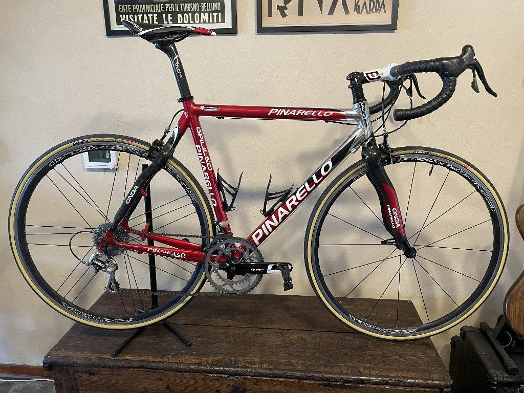 Pinarello Galileo mt56 Campagnolo in nieuwstaat, 28 inch, Carbon, Zo goed als nieuw, Meer dan 20 versnellingen
