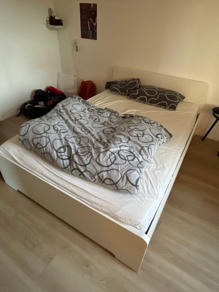 Bed and Matres, Huis en Inrichting, Ophalen, Tweepersoons, 140 cm, Zo goed als nieuw