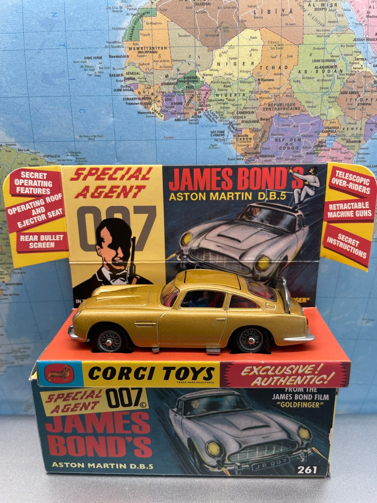 Corgi Toys James Bond Aston Martin DB5 Goldfinger, Ophalen of Verzenden, Zo goed als nieuw, Auto, Corgi