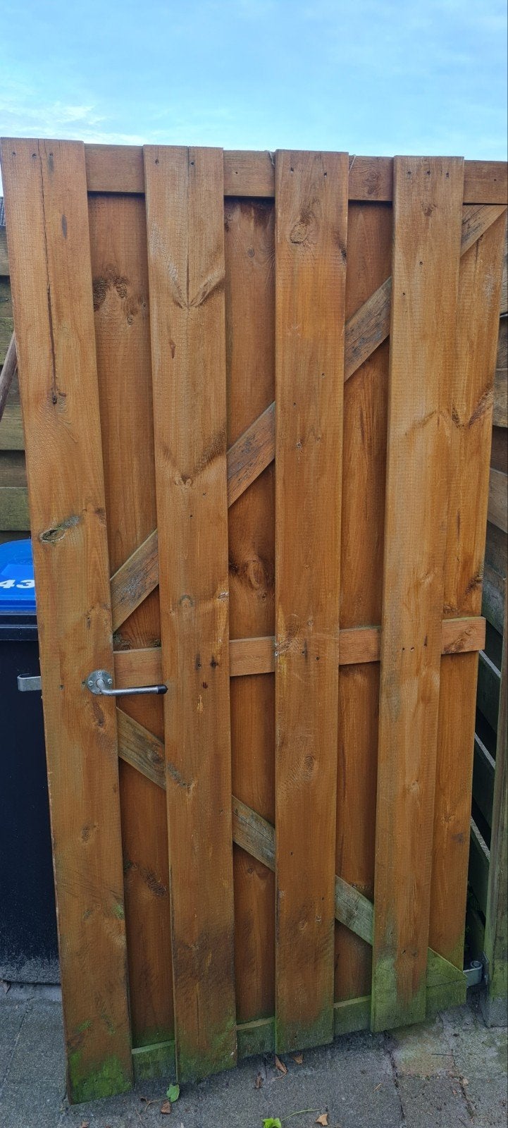 schutting deur, Ophalen, Hout, Minder dan 3 meter, 1 tot 2 meter