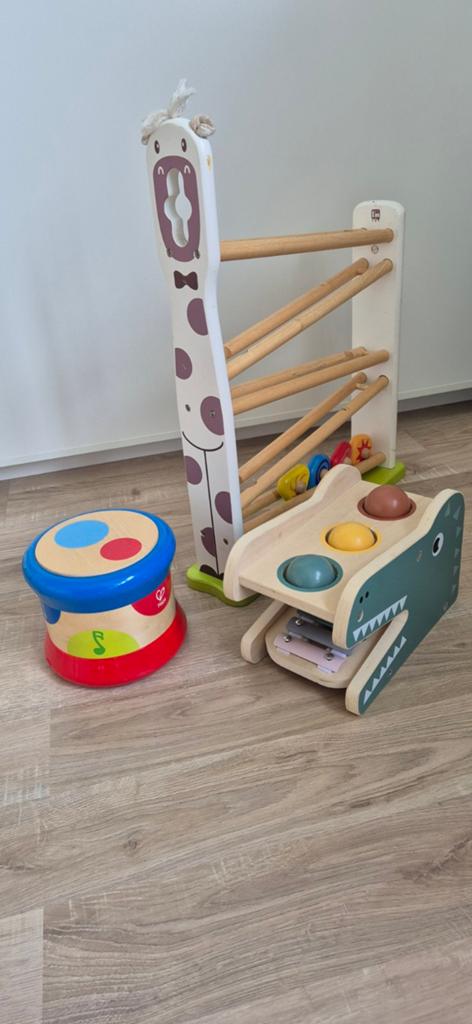 Leuk houten speelgoed pakket, Kinderen en Baby's, Speelgoed | Houten speelgoed, Ophalen of Verzenden, Gebruikt, Overige typen