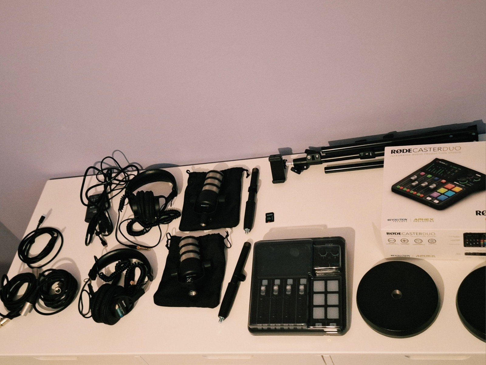 Gloednieuwe podcastset Rodecaster Duo te koop, Ophalen of Verzenden, Nieuw