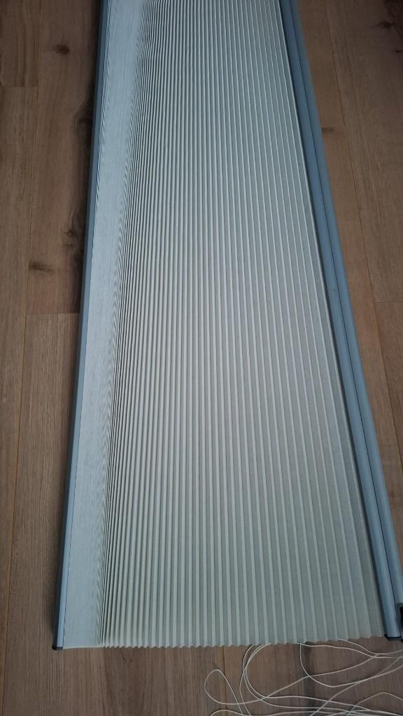Plissee gordijn, Ophalen, Gebruikt, 200 cm of meer, Wit