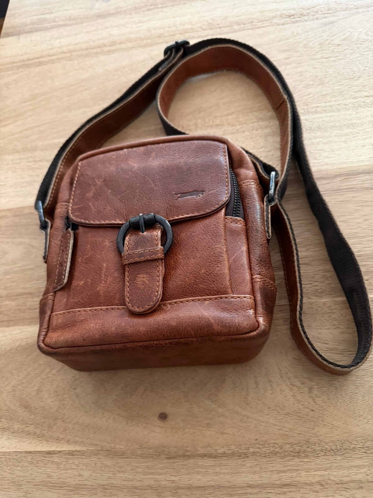 Leren schoudertasje VEN-TOMY 20 x 20, Sieraden, Tassen en Uiterlijk, Tassen | Schoudertassen, Ophalen of Verzenden, Zo goed als nieuw