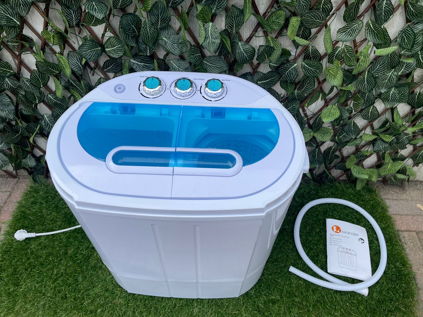 Mini / camping wasmachine met centrifuge, Witgoed en Apparatuur, Wasmachines, Zo goed als nieuw, Bovenlader, Minder dan 4 kg, Minder dan 85 cm