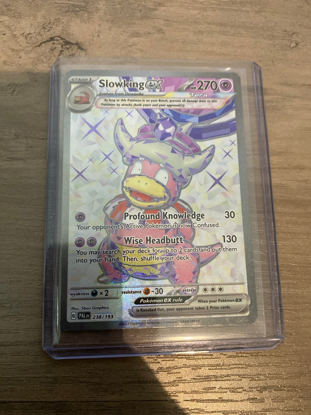 Slowking ex 238/193 Tera Pokémon Kaart, Ophalen, Zo goed als nieuw, Losse kaart, Foil