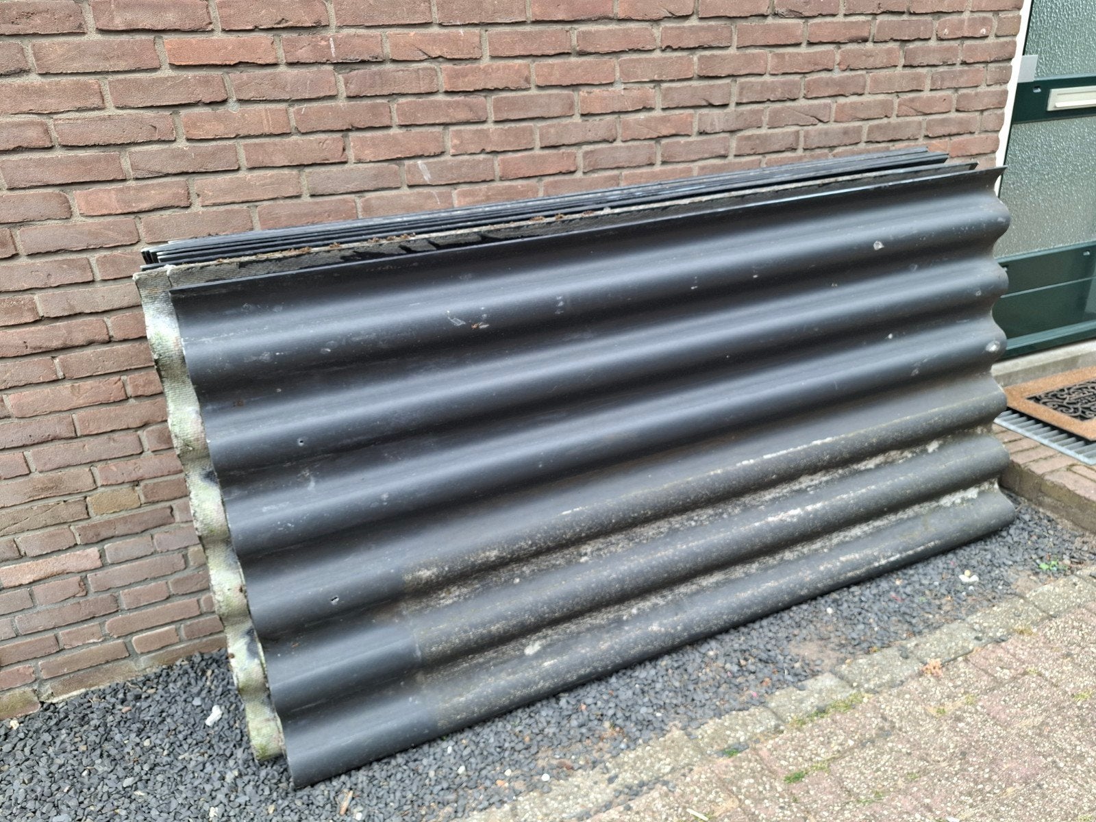 14 Asbestvrije dakplaten 2.12m x 1m - Gratis af te halen, Ophalen