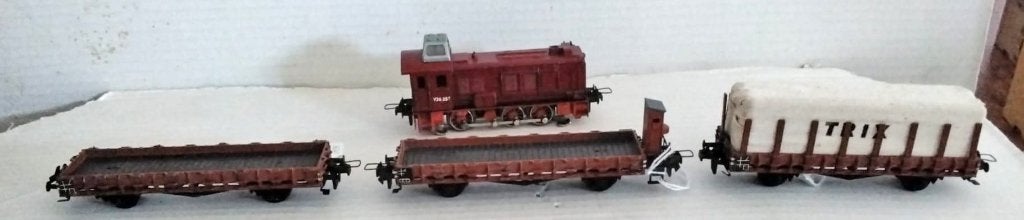 Trix Express V 36 met wagons, Gelijkstroom of Wisselstroom, Trix, Ophalen of Verzenden, Gebruikt