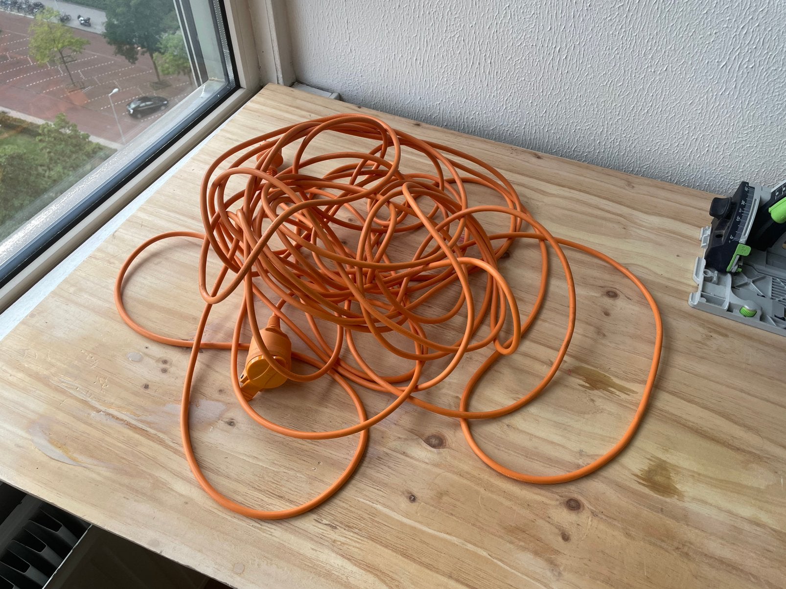 Verlengsnoer / verlengkabel 20 meter, Ophalen of Verzenden, Zo goed als nieuw, Kabel of Snoer