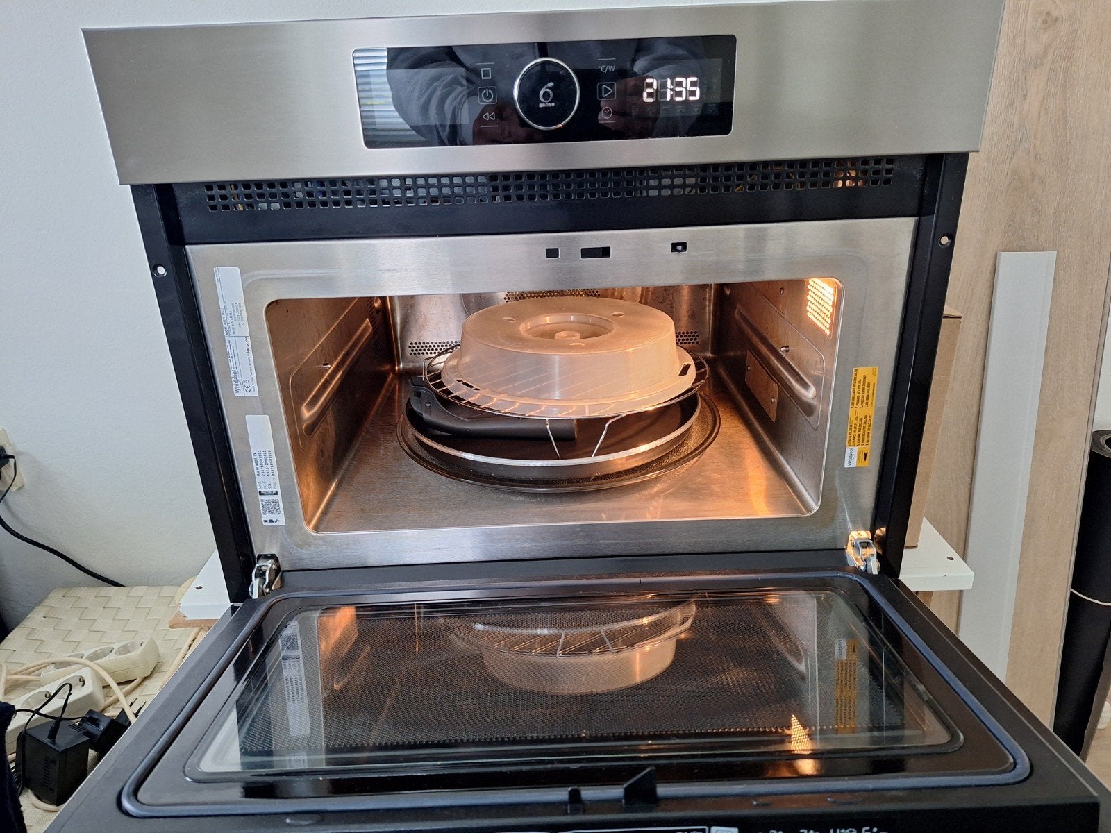 whirlpool inbouwmagnetron, Ophalen, Combimagnetron, Gebruikt, Inbouw