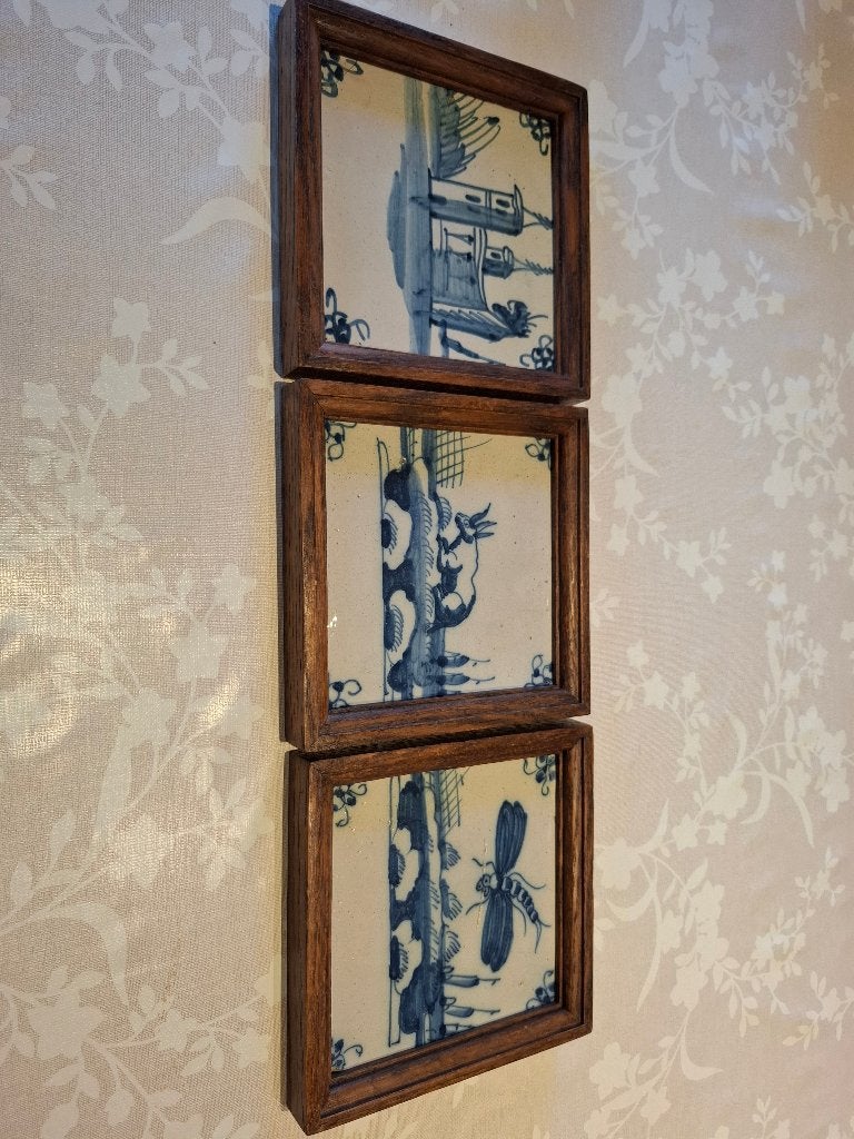 Antieke delfts blauwe wandtegel, Ophalen of Verzenden