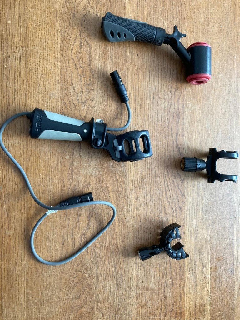 Microfoon hand grip, Ophalen of Verzenden, Gebruikt, Audio