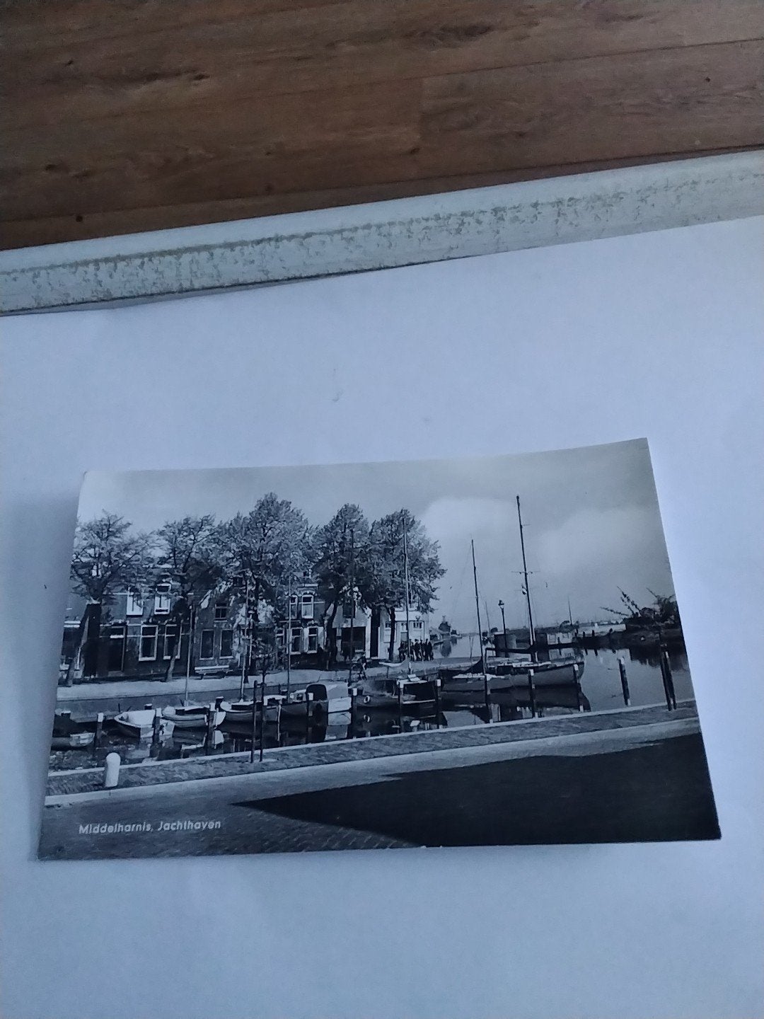 Oude Ansichtkaart Middelharnis Jachthaven - Zeldzaam, Ophalen of Verzenden