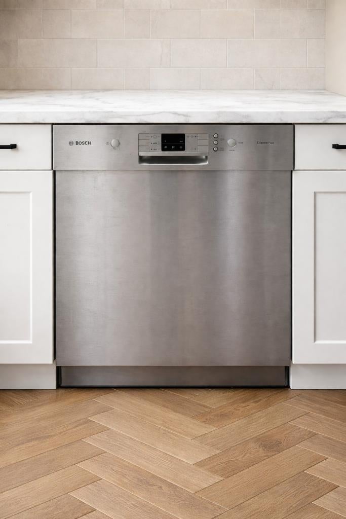Bosch SilencePlus vaatwasser RVS, Witgoed en Apparatuur, Vaatwasmachines, Zo goed als nieuw, 85 tot 90 cm, Ophalen