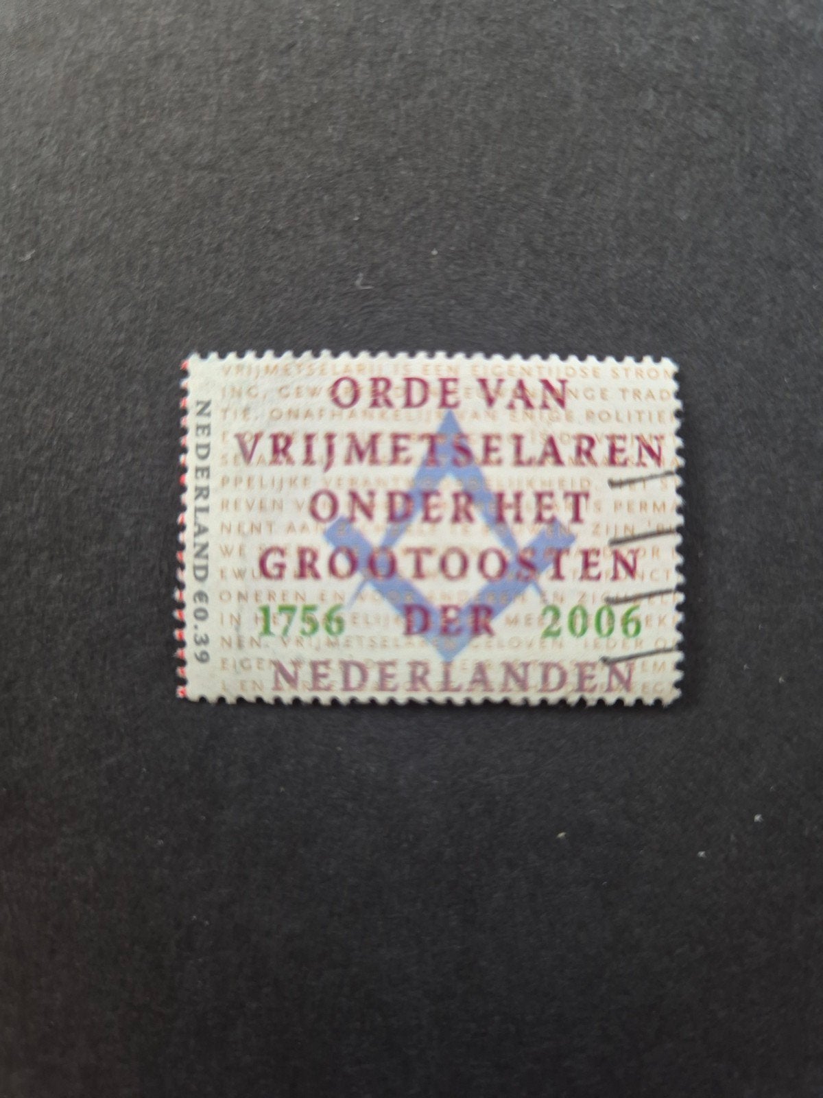 Nederland 2006 Orde van de vrijmetselaren, Postzegels en Munten, Postzegels | Nederland, Ophalen of Verzenden, Gestempeld