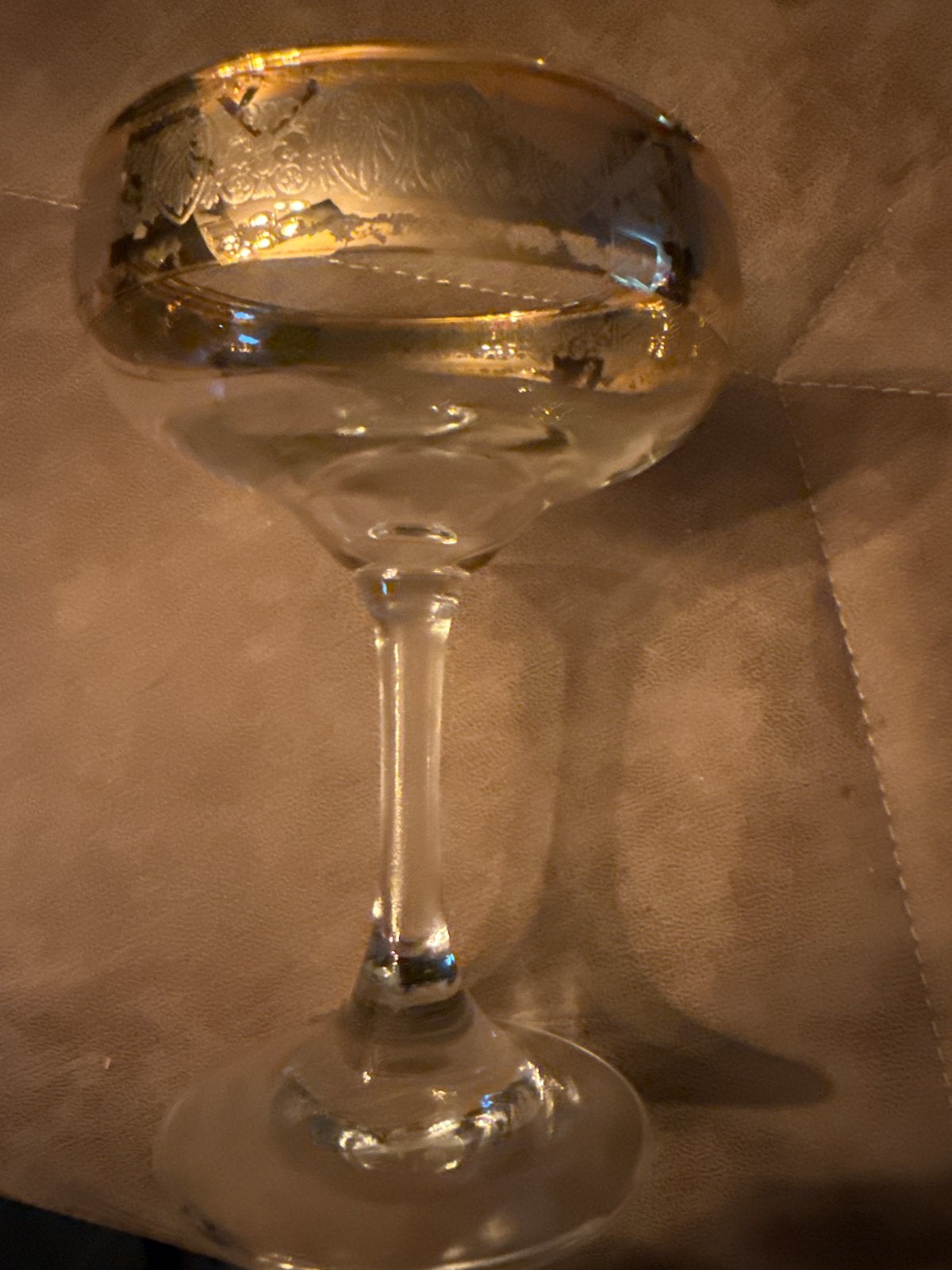 Elegante champagnecoupes met gouden rand - Set van 6, Ophalen of Verzenden