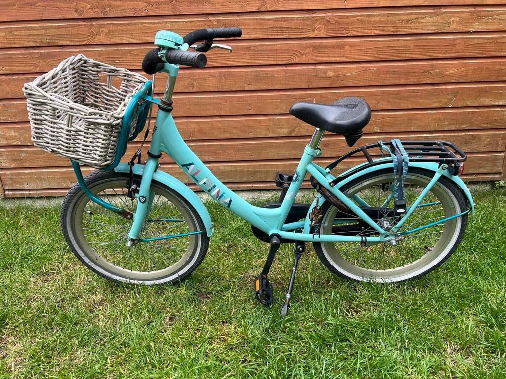 Alpina clubb kinderfiets 20 inch met mandje, Ophalen, Terugtraprem, Gebruikt, Handrem