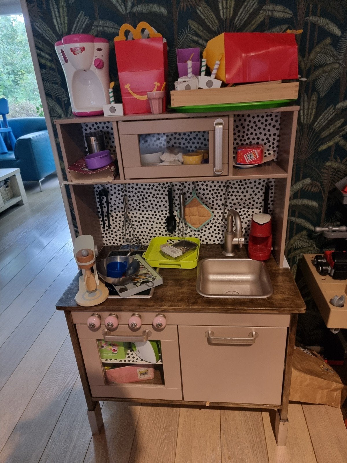 Gepimpte IKEA kinderkeuken met accessoires, Ophalen, Gebruikt, Hout, Speelkeuken