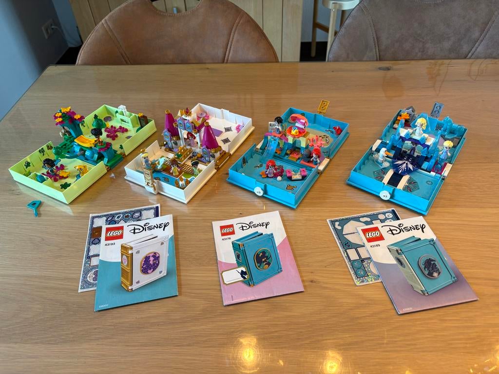 4 complete Lego Disney Storybook Adventures sets, Gebruikt, Lego, Ophalen of Verzenden, Compleet
