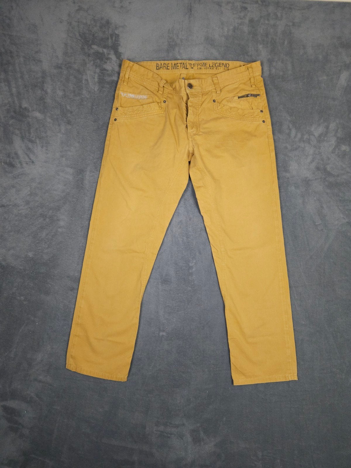 Pme Legend Broek Bare Metal W36 L32 Geel Katoen Pall Mall., Kleding | Heren, Spijkerbroeken en Jeans, W36 - W38 (confectie 52/54)