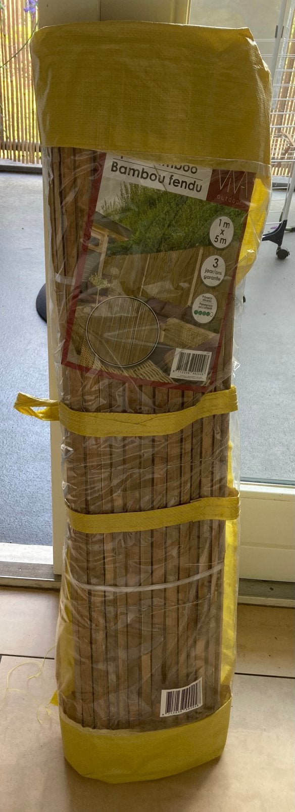 Balkonscherm gespleten bamboe - 1 x ca. 1,5 m, Tuin en Terras, Tuinschermen, Ophalen, Overige materialen, 100 tot 150 cm, 100 tot 150 cm
