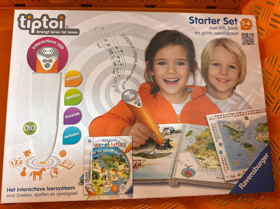 Tiptoi Starter Set:Grote Wereldatlas (5-8 jaar) zonder stift, Ophalen, Zo goed als nieuw, Ontdekken, Met geluid