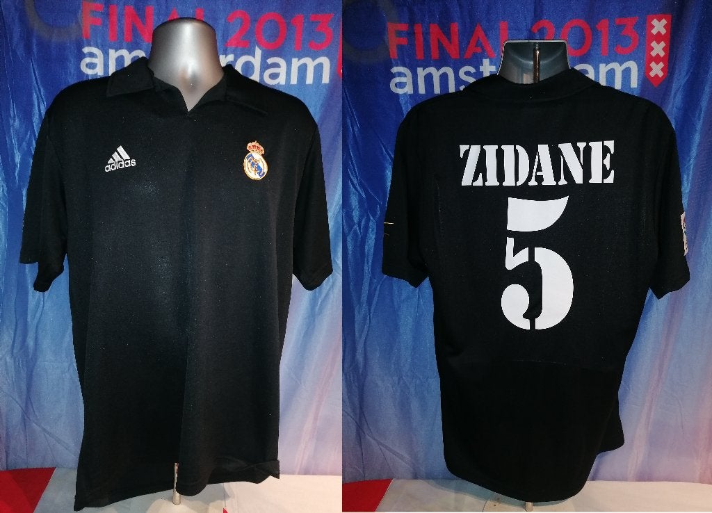 Real Madrid Centenary 2002-03 uit shirt Zidane 5 L adidas, Maat XL, Ophalen of Verzenden, Zo goed als nieuw, Shirt
