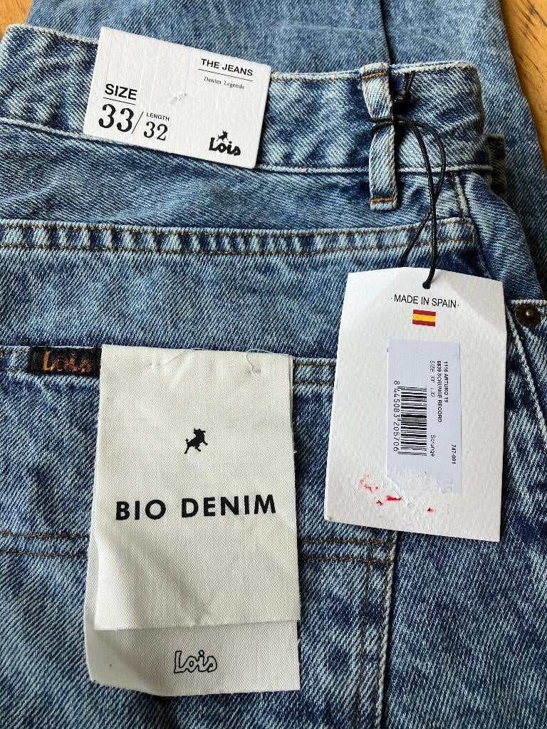LOIS JEANS ARTURO MAAT 33/32 MET LABELS, LOIS, Blauw, Nieuw, Ophalen of Verzenden