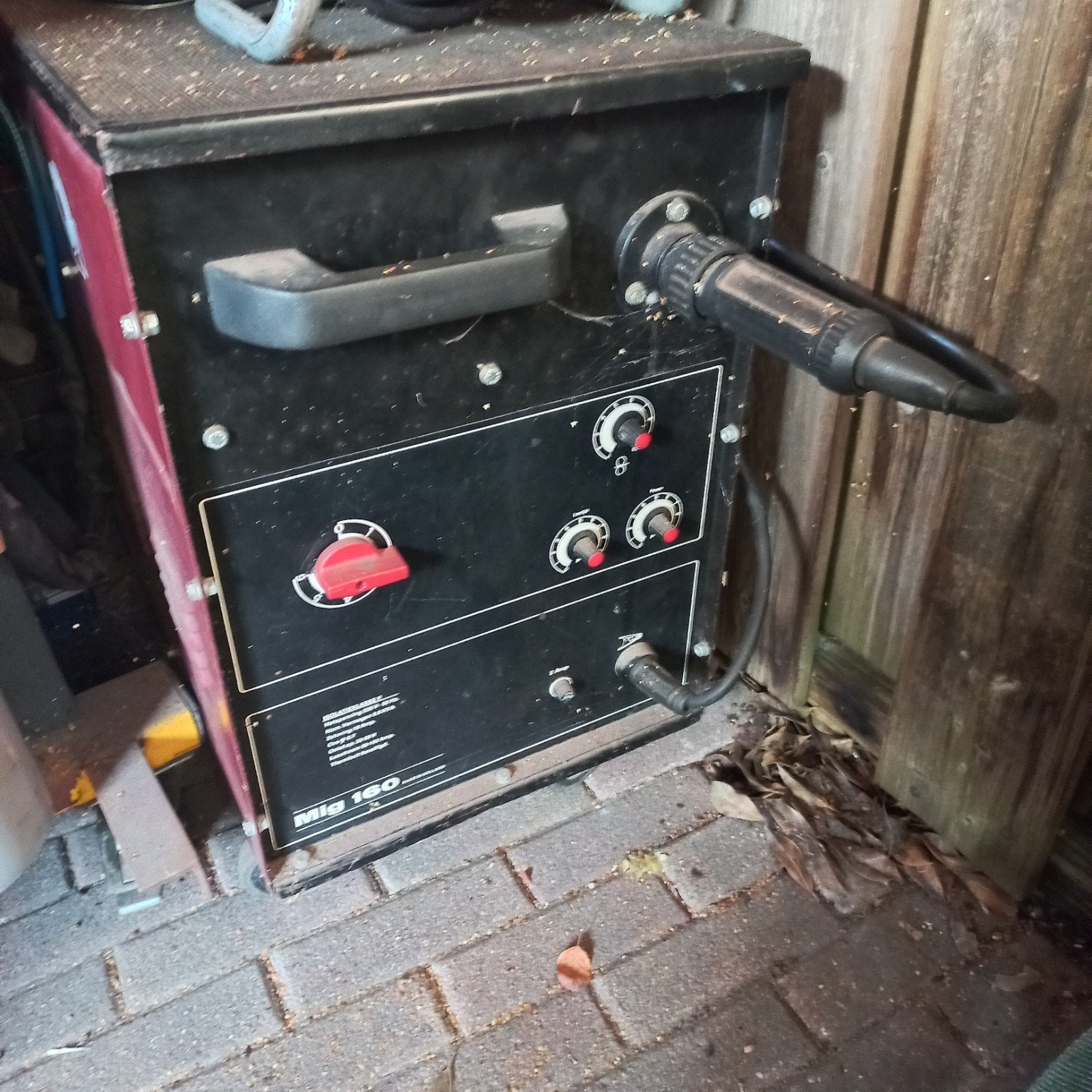 mig mag lasapparaat, Ophalen