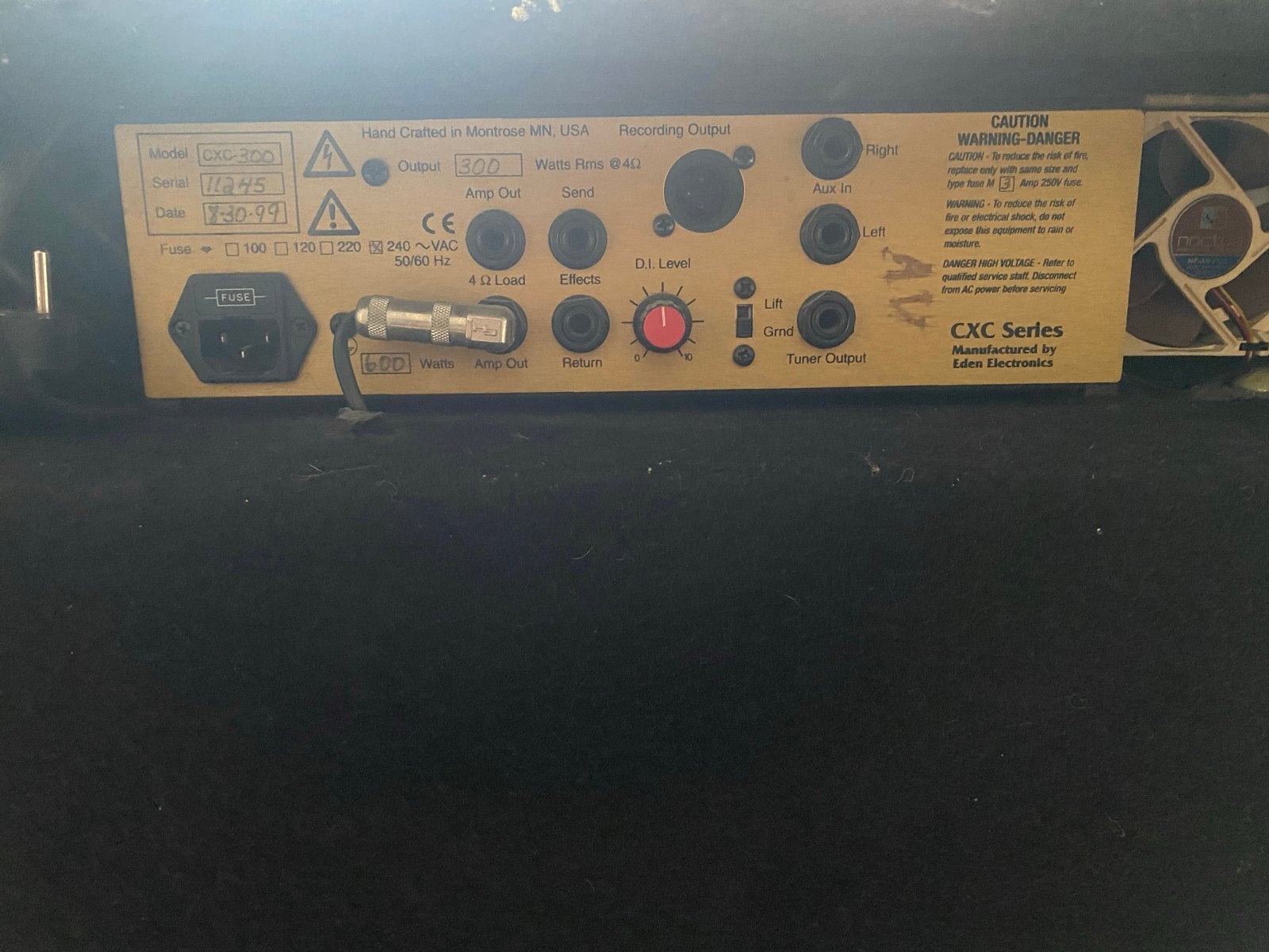 David Eden CXC300 Hybrid Bass Gitaarversterker, Ophalen, Gebruikt, Basgitaar, 100 watt of meer