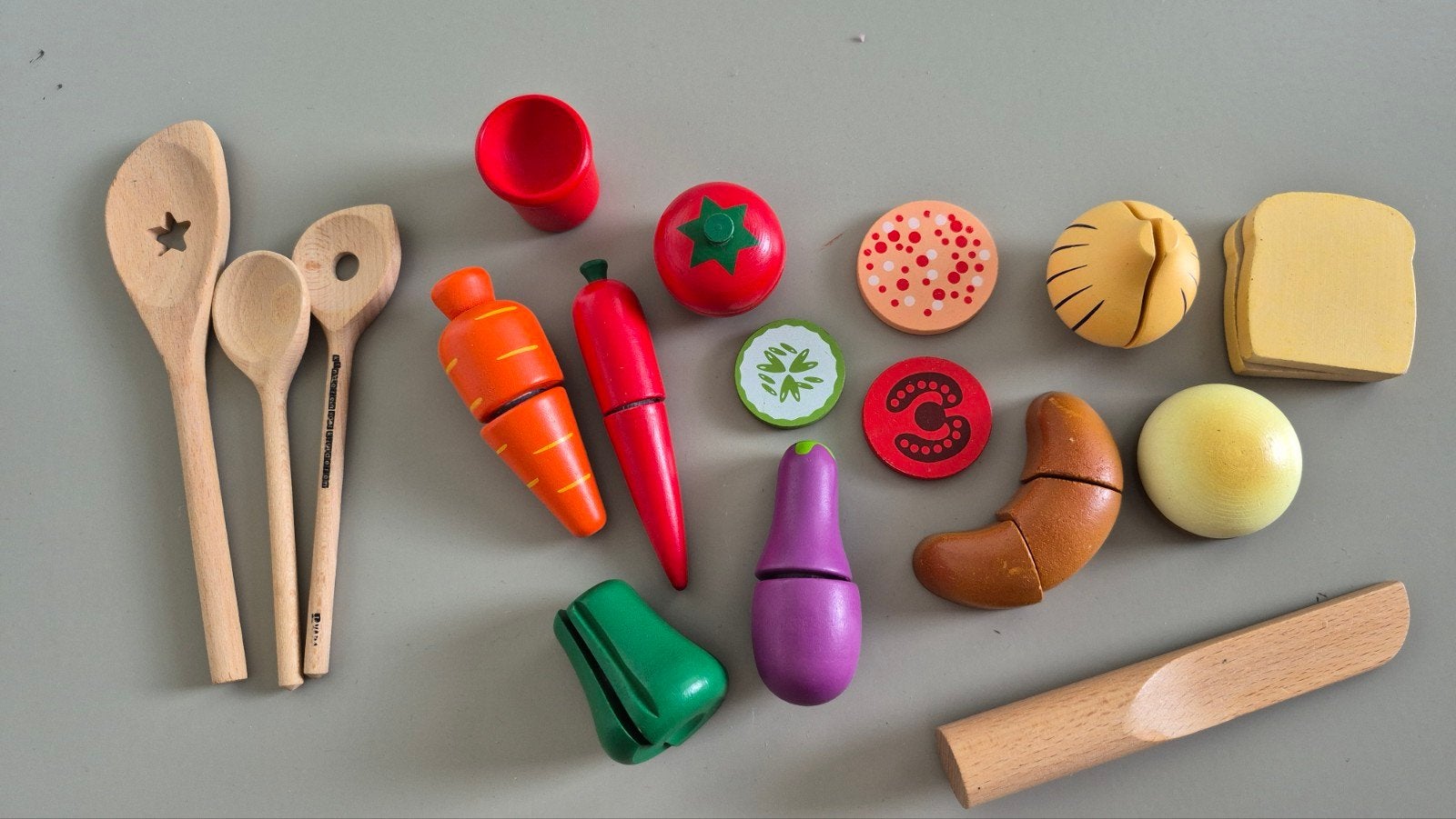 Houten accessoires voor in speelkeukentje, Ophalen, Gebruikt, Hout, Speelkeuken-accessoire