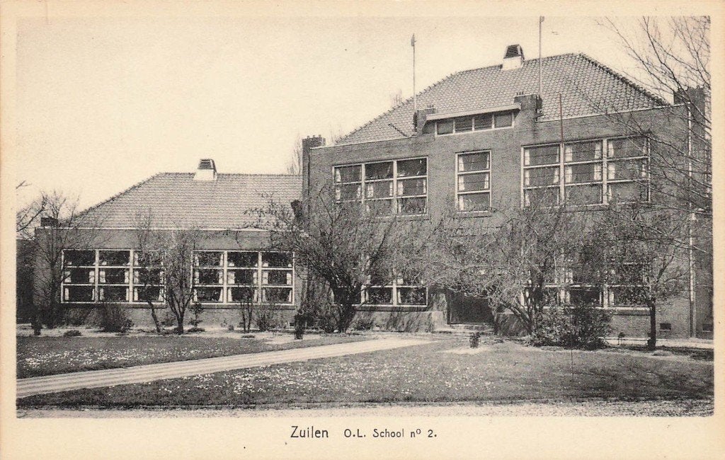 JP1434 Utrecht Zuilen OL School no 2 ca 1930, Ophalen of Verzenden, 1920 tot 1940, Ongelopen, Utrecht