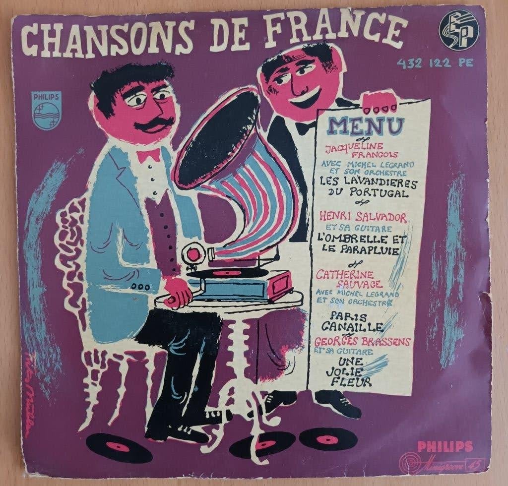 Chansons De France  (EP Philips 432 122), Overige genres, 7 inch, Zo goed als nieuw, EP
