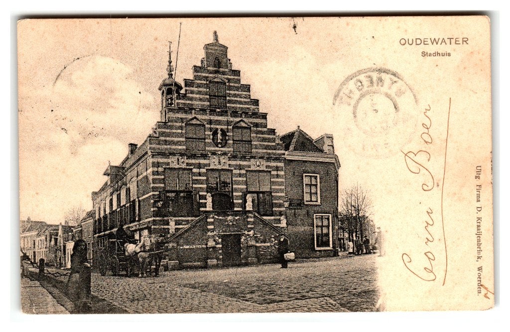 Oudewater, Stadhuis, Verzenden, Voor 1920, Gelopen, Utrecht